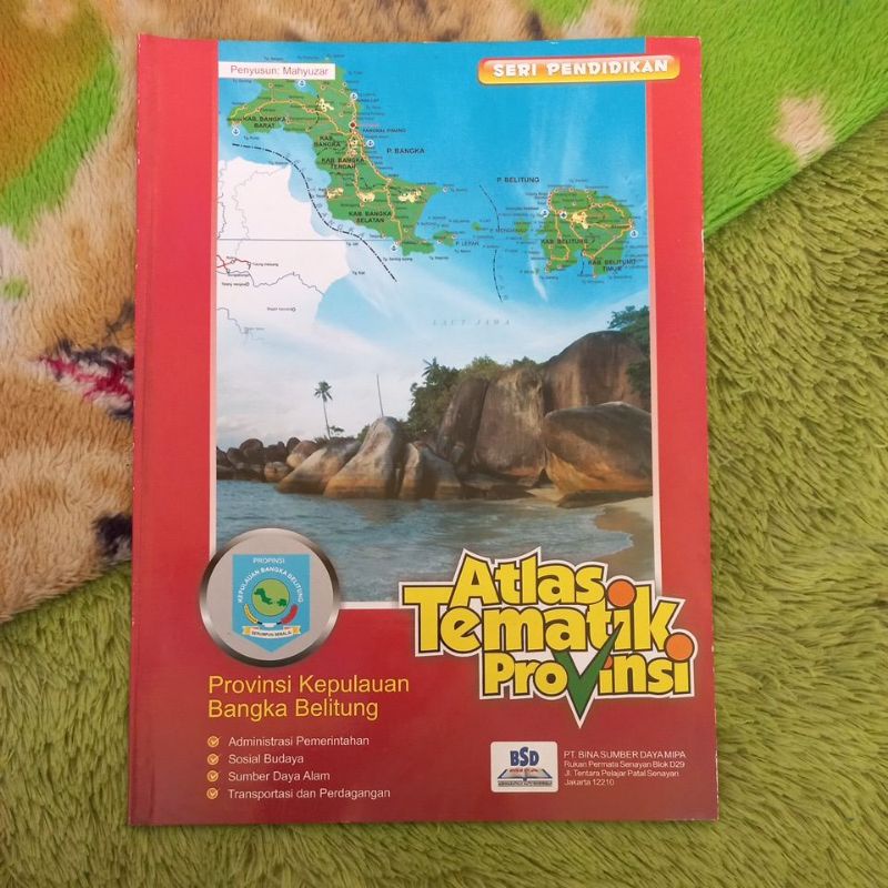 Jual Original Buku Peta Atlas Tematik Provinsi Nusa Tenggara Barat