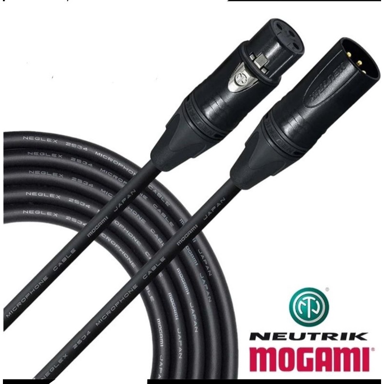 Jual Microphone Cable Mogami Gold Xlr Male Female Neutrik 5 Meter