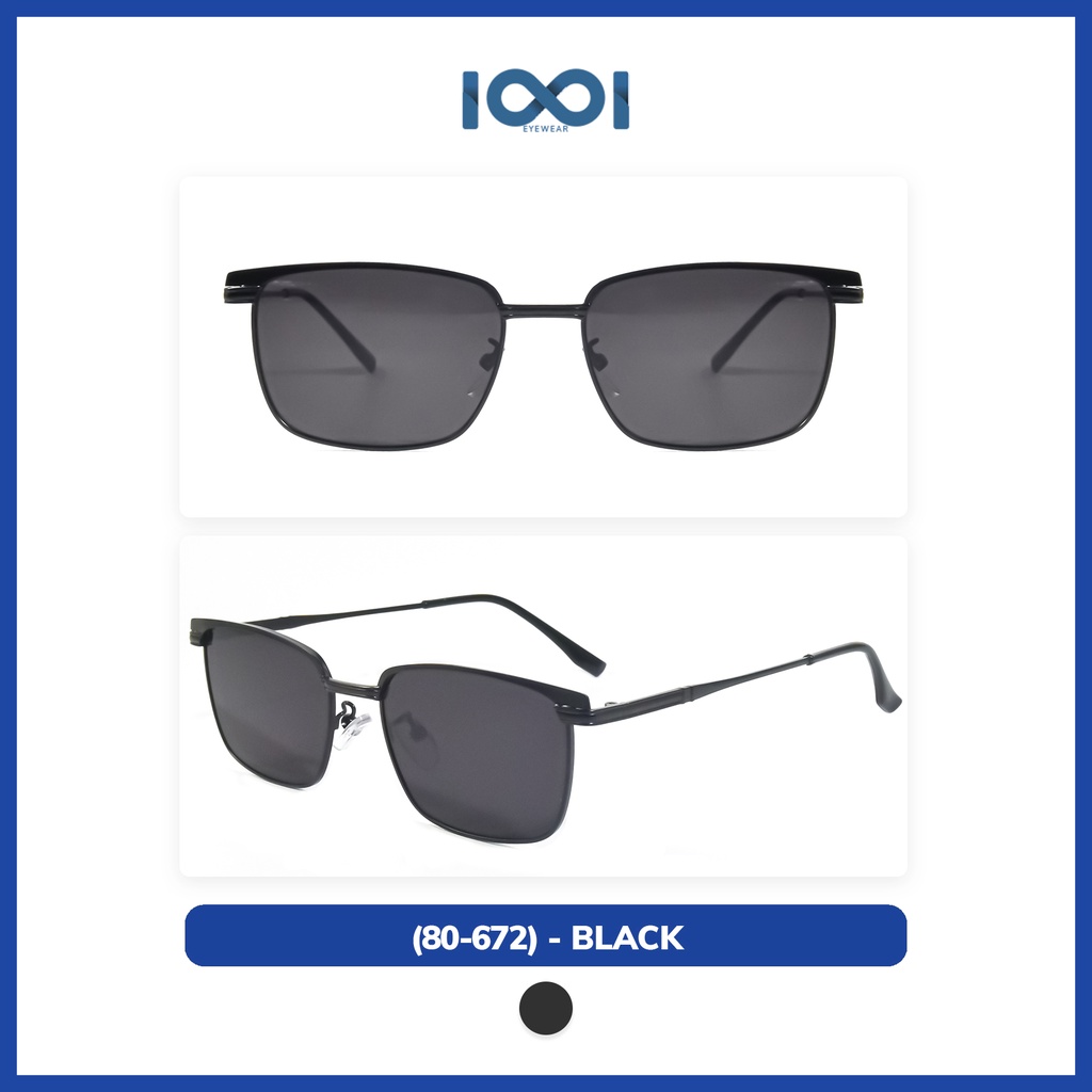 Jual Iooi Eyewear Kacamata Kotak Hitam Sunglasses Metal Casual Anti