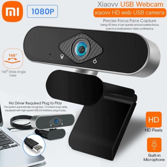 Jual XIAOMI XIAOVV 1080P USB WEBCAM CAMERA FULL HD AUTOFOCUS BUILT IN