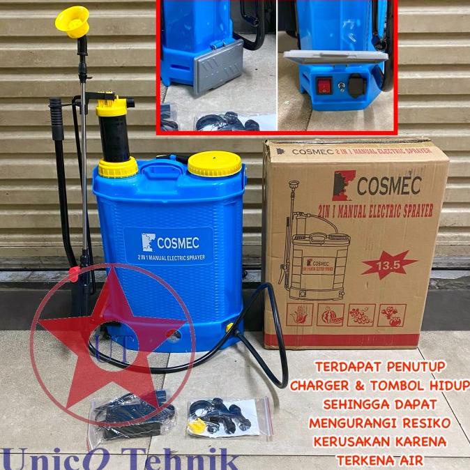 Jual Sprayer COSMEC Elektrik Manual 2in1 16 Liter Alat Semprot Hama