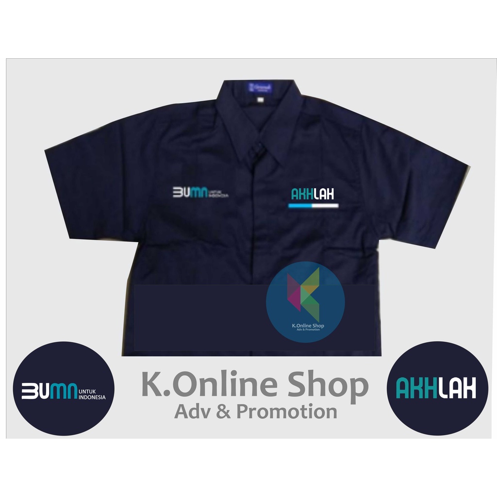 Jual Kemeja Bumn Akhlak Seragam Bumn Akhlak Baju Bumn Akhlak Shopee