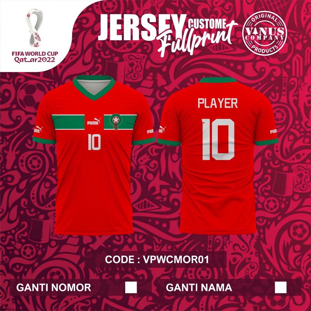 Jual Jersey Maroko Shopee Indonesia