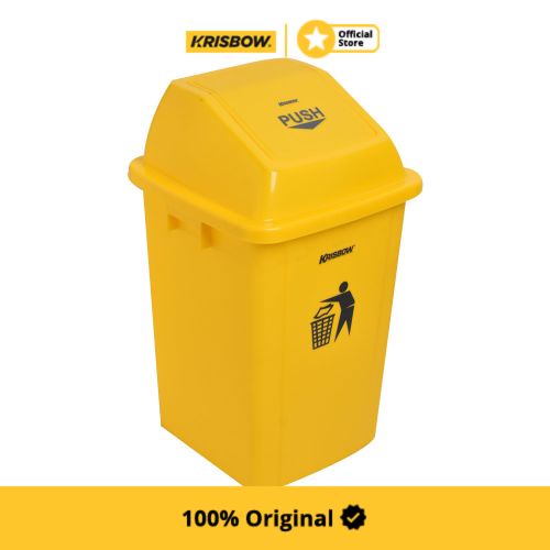 Jual Krisbow Dust Bin Tempat Sampah Outdoor Push Cover 60 Ltr Shopee