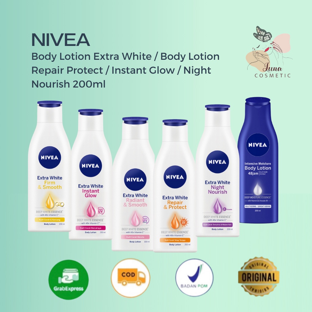 Jual NIVEA Body Lotion Extra White Body Lotion Repair Protect