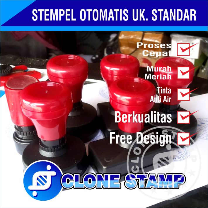 Jual Cetak Stempel Flash Otomatis Bulat Warna Shopee Indonesia