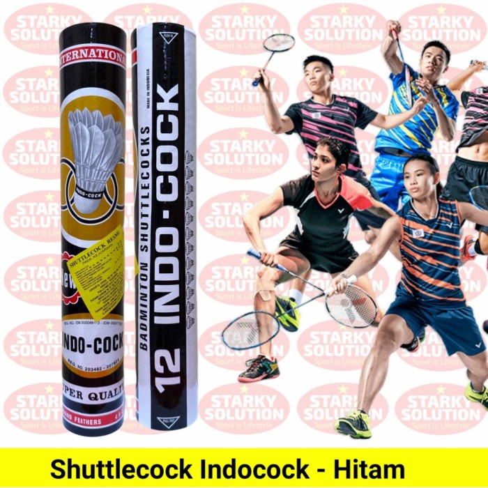 Jual READY Shuttlecock Bulutangkis Indocock Hitam Kock Kok Badminton