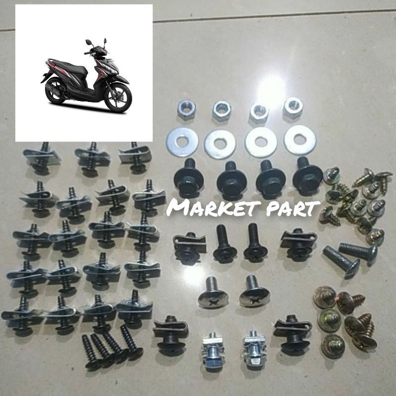 Jual Baut Baud Fullbody Kasar Halus Honda Vario Fi Led Shopee