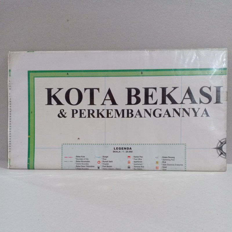 Jual Peta Lipat Kota Bekasi Ukuran X Cm Shopee Indonesia