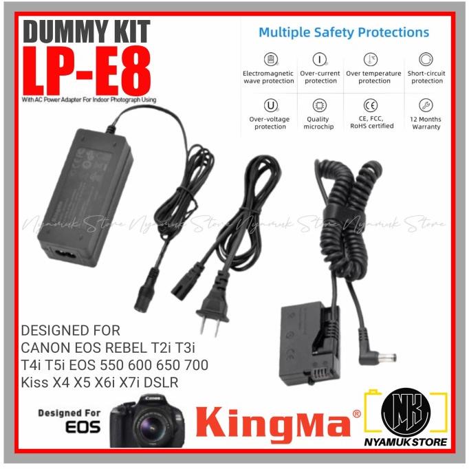 Jual Kingma Dummy Battery Kit Canon Lp E Indoor W Ac Power Supply