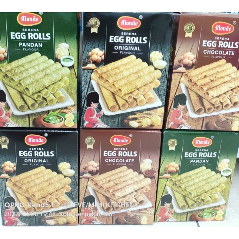 Jual Monde Serena Egg Roll 70gr HANYA READY COKLAT Shopee Indonesia