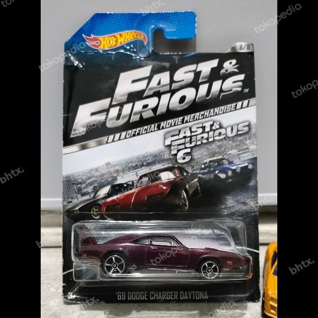 Jual Hot Wheels 69 Dodge Charger Daytona Fast Furious Official Movie