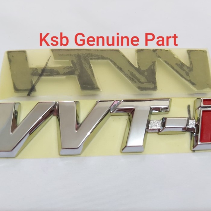 Jual Emblem Logo Tulisan Vvti Besar Innova Fortuner Hilux Vios Camry