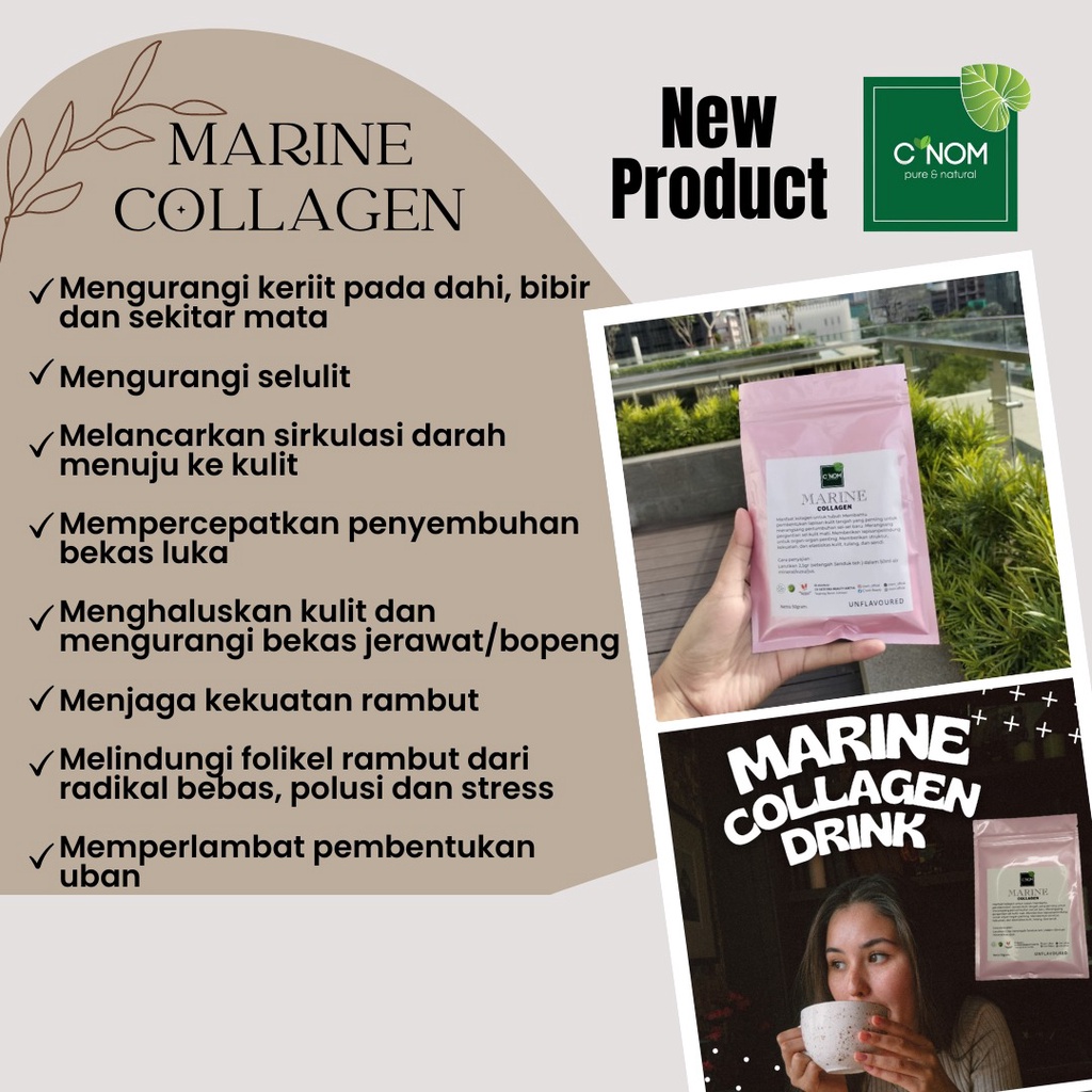 Jual Marine Collagen Minuman Kecantikan Luar Dan Dalam Murni Shopee