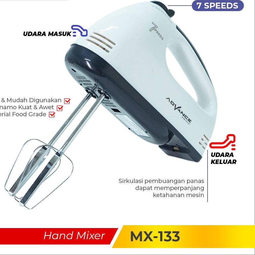 Jual Restock PROMO Hand Mixer Advance MX 133 Mixer Tangan