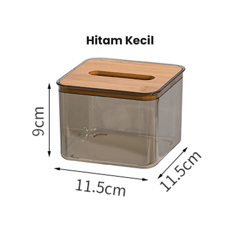 Jual Halu Tempat Tisu Kotak Tissue Kayu Transparan Minimalis Box Wadah