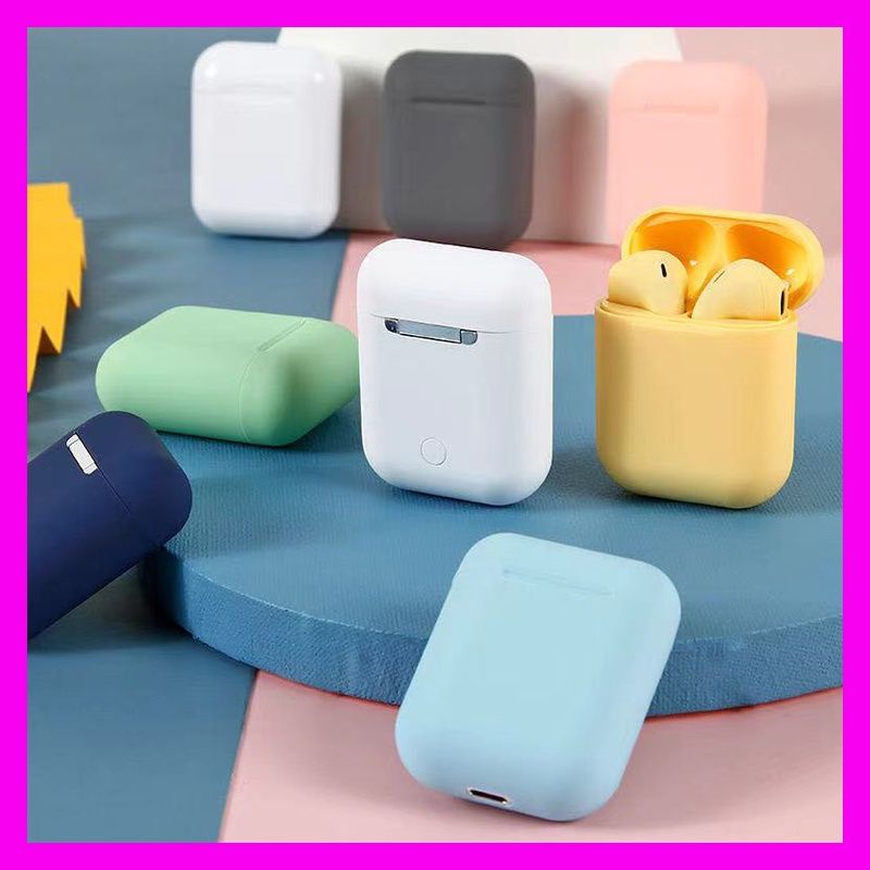 Jual Mahkota Headset Bluetooth Wireless Tws I12 Inpods 12 Macaron