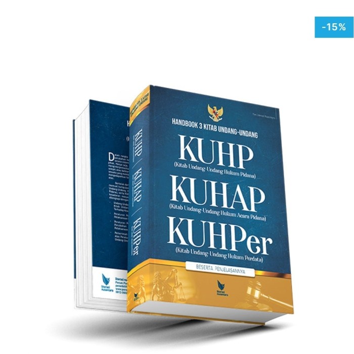 Jual Buku Buku Handbook Kitab Undang Undang Kuhp Kuhap Kuhper