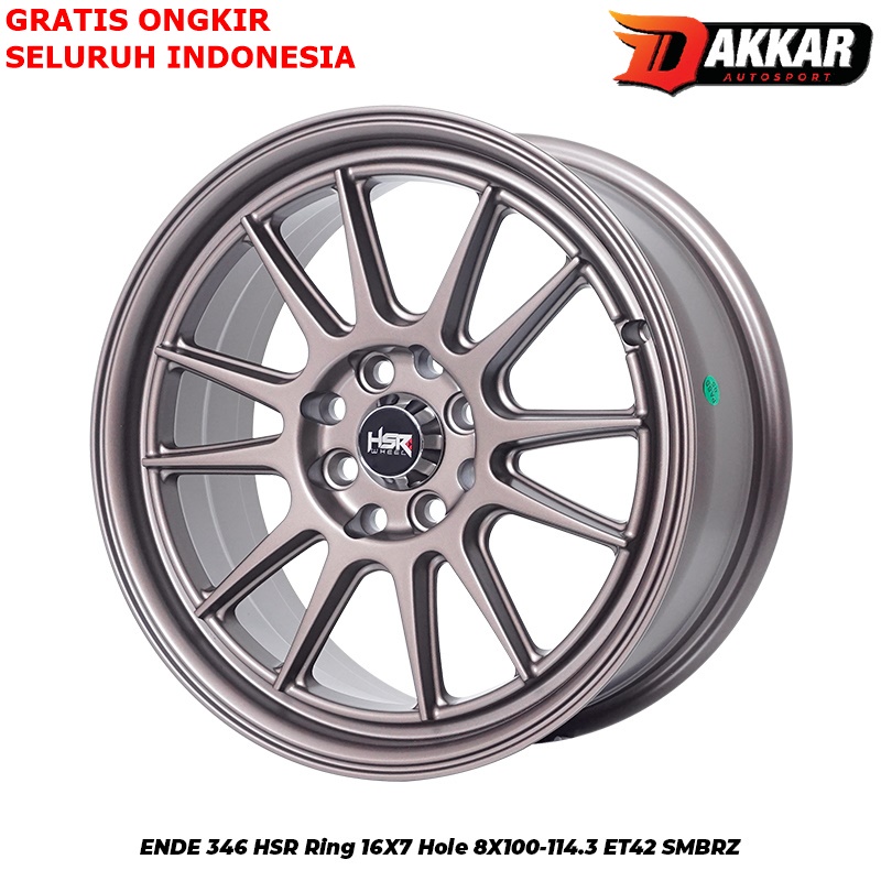 Jual Velg Racing Ring 16 HSR ENDE Lebar 7 Pcd 4x100 114 3 Murah