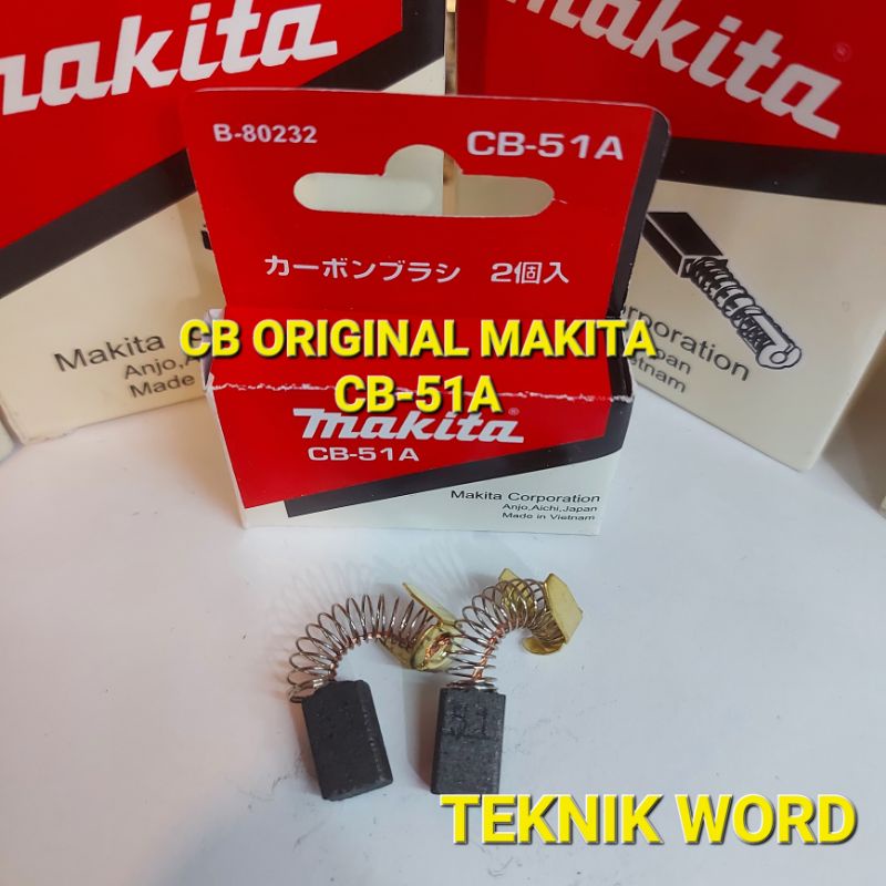 Jual CARBON BRUSH MAKITA CB 51 A SEPUL ARANG BOSTEL MAKITA CB51A