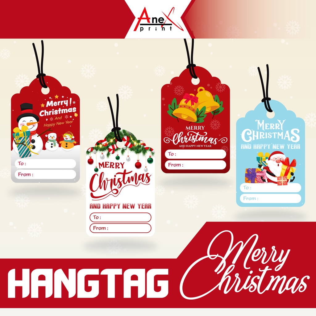 Jual Hangtag Natal Merry Christmas Hangtag Murah Gift Tag Kartu