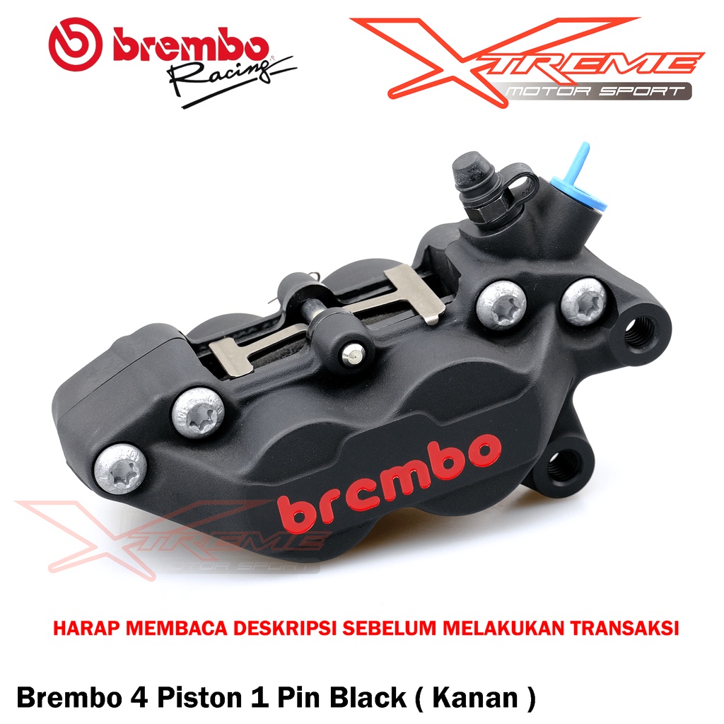 Jual Kaliper Kanan Brembo Piston Pin P P Gray Black Sebelah