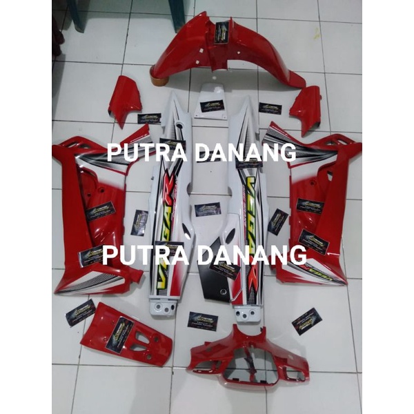 Jual Cover Body Vega R Lama Full Set Halus Kasar Lampu Merah Putih