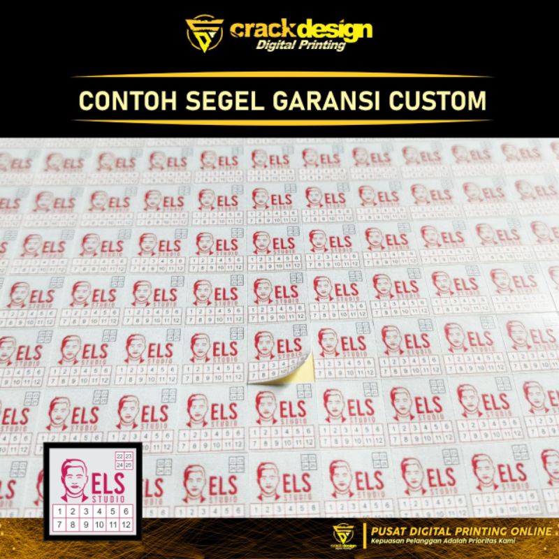 Jual Cetak Stiker Segel Garansi Toko Pecah Telur Import A Custom Murah