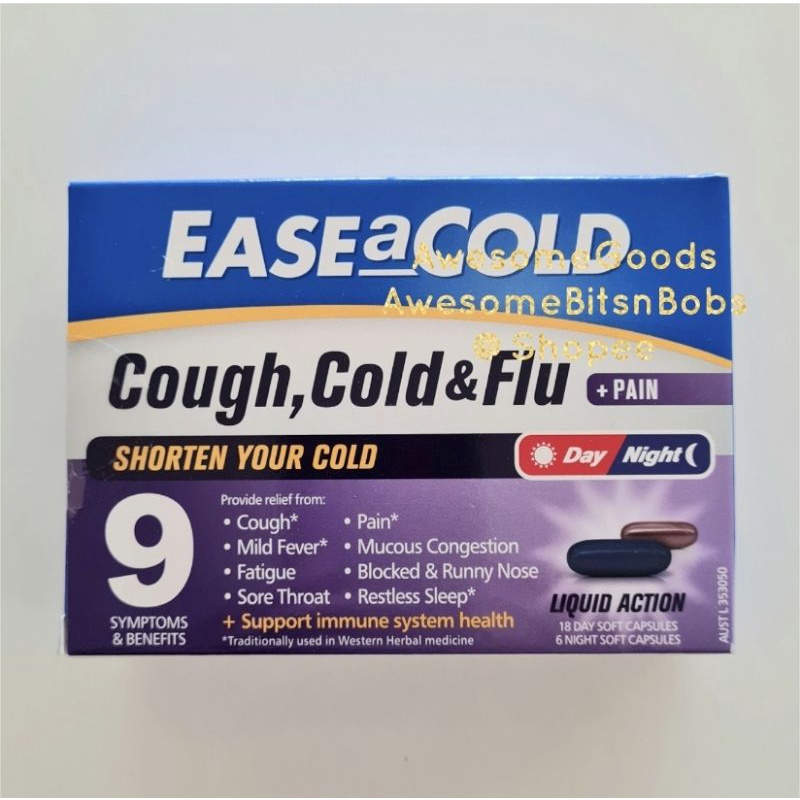 Jual Ease A Cold Cough Cold Flu Day Night Capsules Shopee