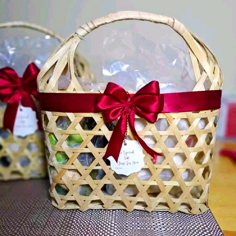 Jual Keranjang Buah Hampers Tas Keranjang Bingkisan Anyaman Bambu