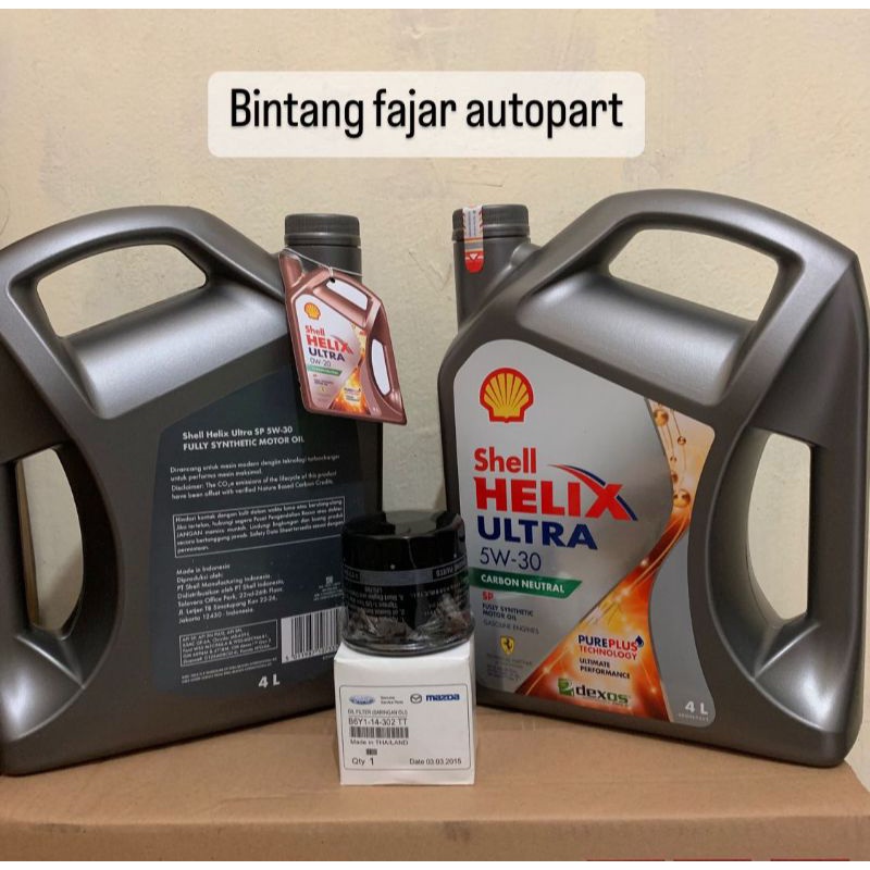 Jual Oli Shell Helix Ultra W L Paket Filter Oli Mazda Cx Cx