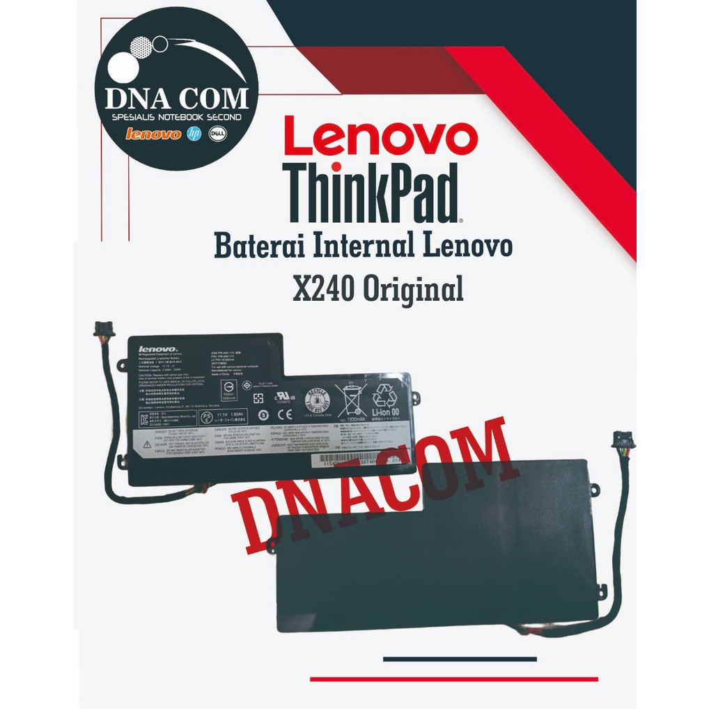 Jual Baterai Internal Lenovo X240 X250 X260 X270 Original Murah