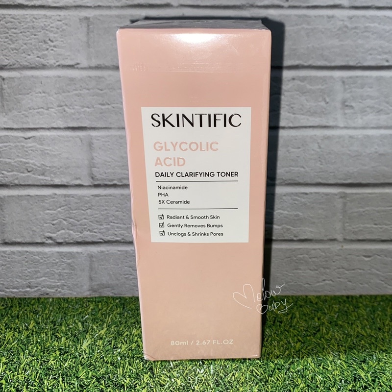 Jual SKINTIFIC Glycolic Acid Daily Clarifying Toner 80mL Shopee Indonesia