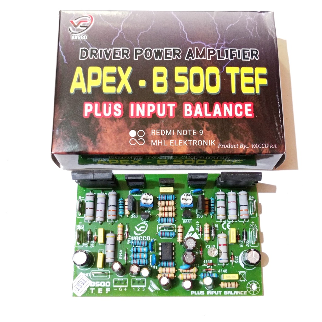 Jual Kit Driver Power Amplifier Apex B Tef Input Balance Vacco