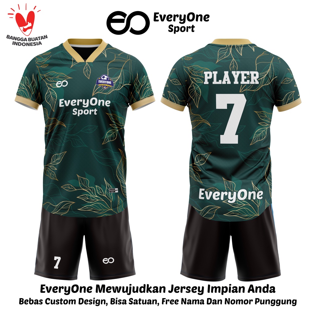 Jual Jersey Baju Sepakbola Futsal Bebas Custom Design Full Printing