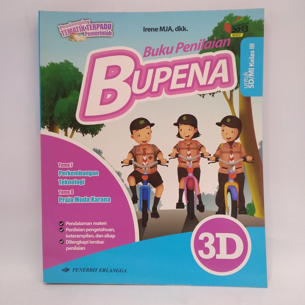 Jual BUKU PENILAIAN BUPENA JILID 3D UNTUK SISWA SD MI KELAS 3 KURIKULUM