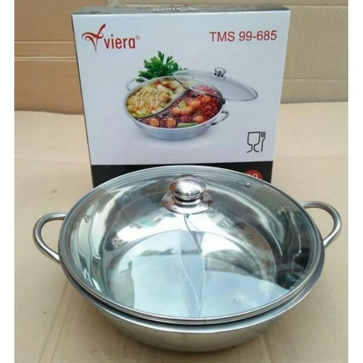 Jual Viera Panci Shabu Cm Dengan Tutup Sekat Viera Tms