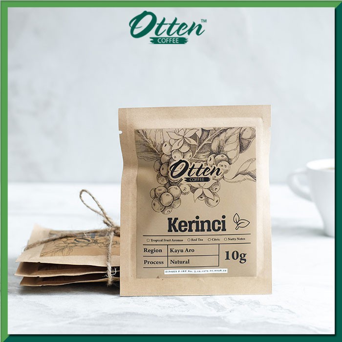 Jual Drip Coffee 10g Arabica Kerinci Kayu Aro Natural Process 4 Sachet