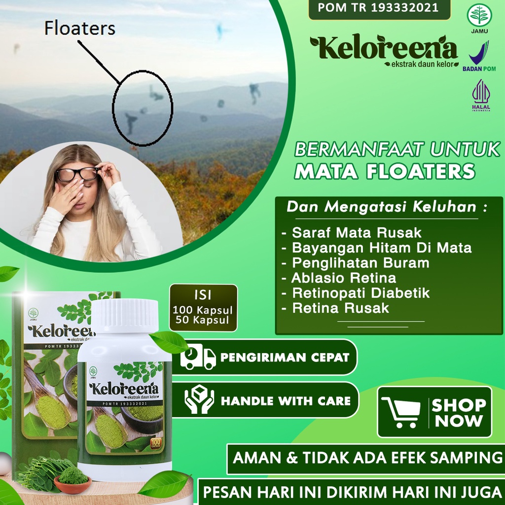 Jual Obat Mata Floaters Mata Bayangan Hitam Penglihatan Buram Glaukoma