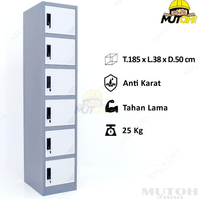 Jual Loker 6 Pintu Locker Besi 6 Pintu LC106 Shopee Indonesia