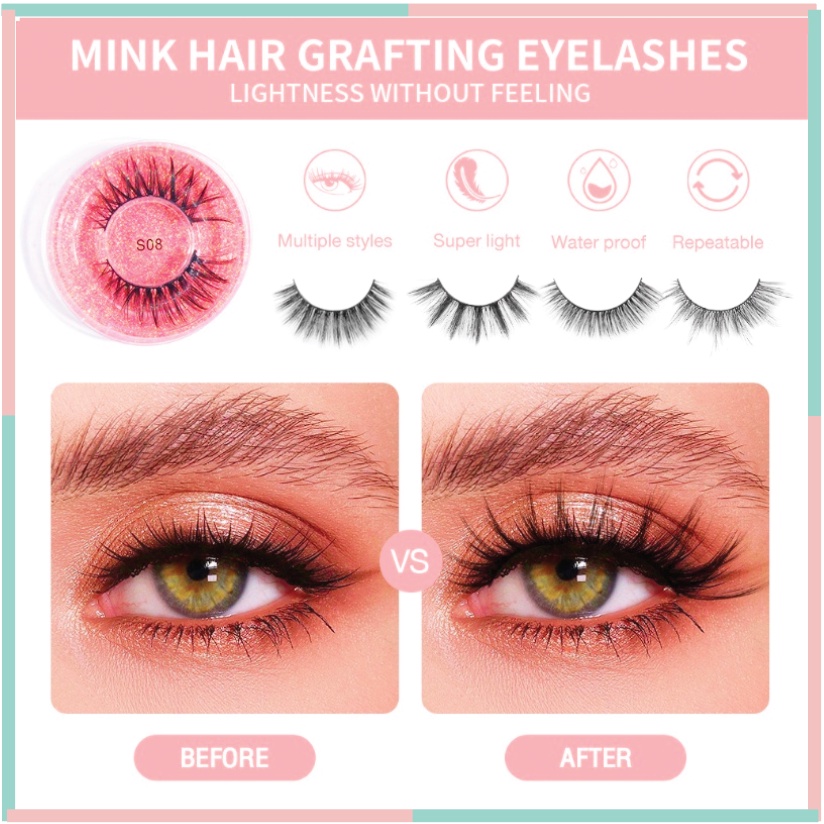 Jual MAGEFY Bulu Mata Palsu 5D Ekstensi Eyelashes Alami Eyelash