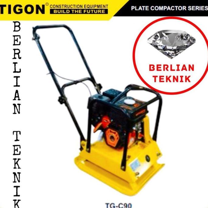 Jual Plate Compactor Stamper Kodok Tigon Tg C90 Mesin Bensin 7 Hp