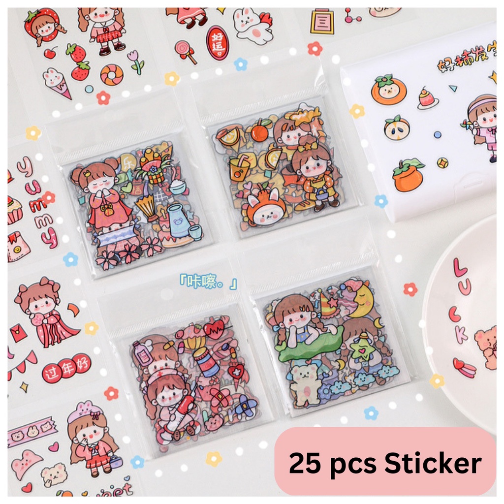 Jual Pcs Lembar Stiker Cute Sticker Korea Motif Momo Kartun Lucu