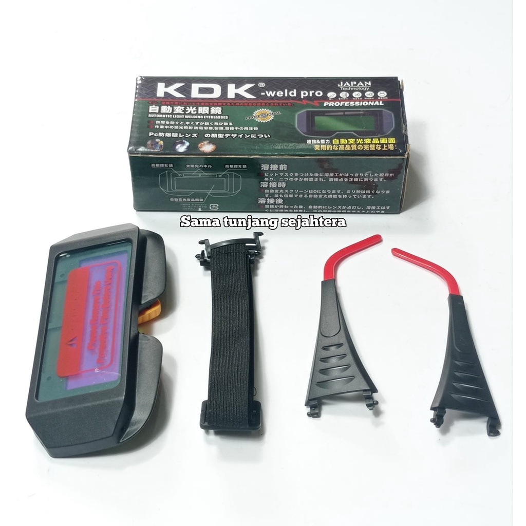 Jual KDK KACAMATA LAS OTOMATIS WELD PRO AUTO DARK WELDING GLASS