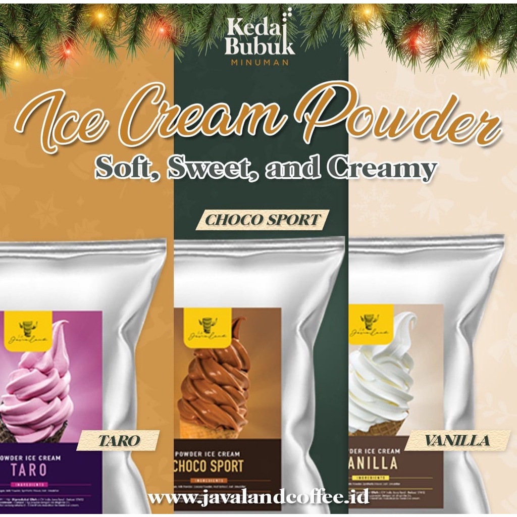 Jual Powder Ice Cream Varian Rasa Kg Vanilla Choco Sport Milo