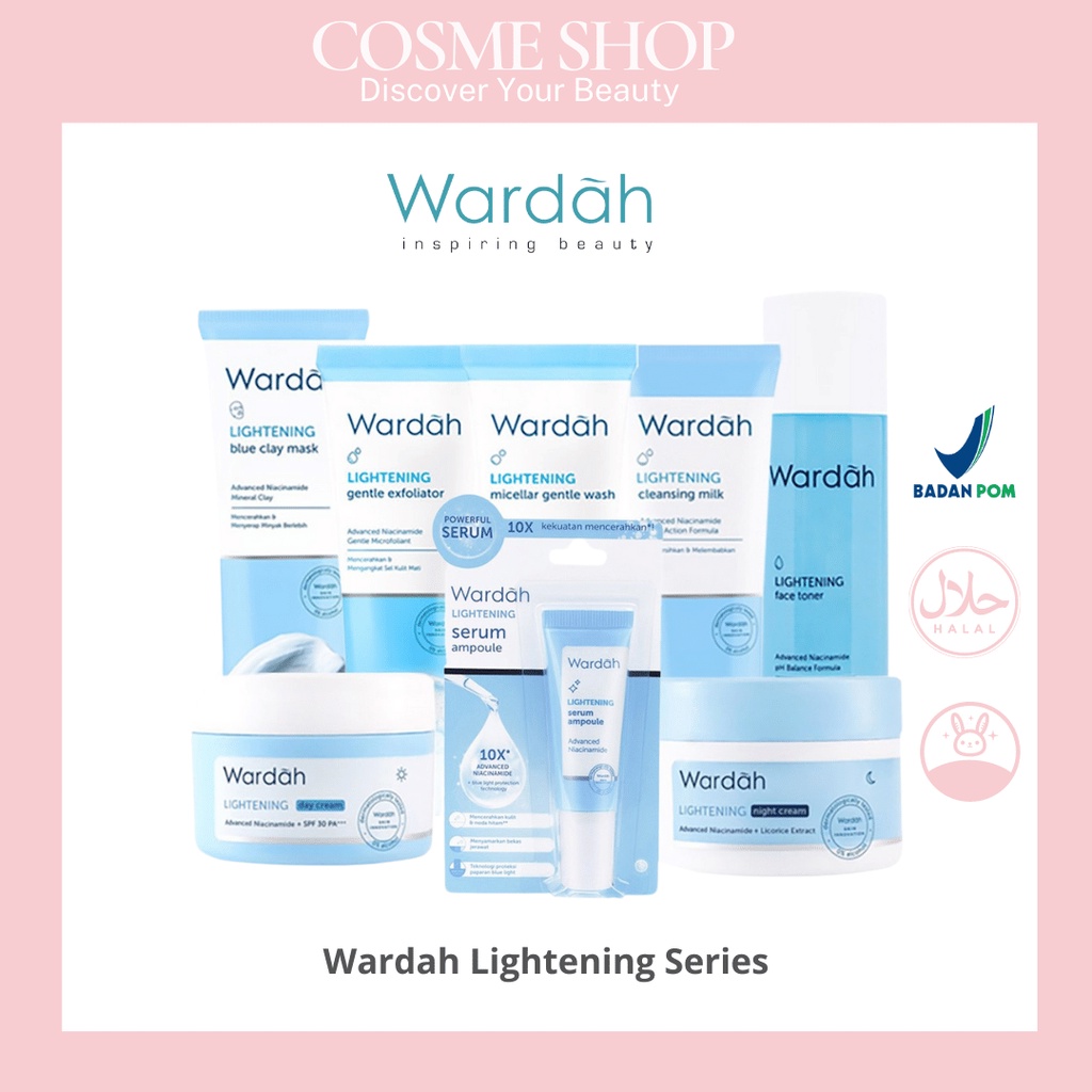 Jual Wardah Lightening Series Wardah Lightening Serum Wardah Lightening