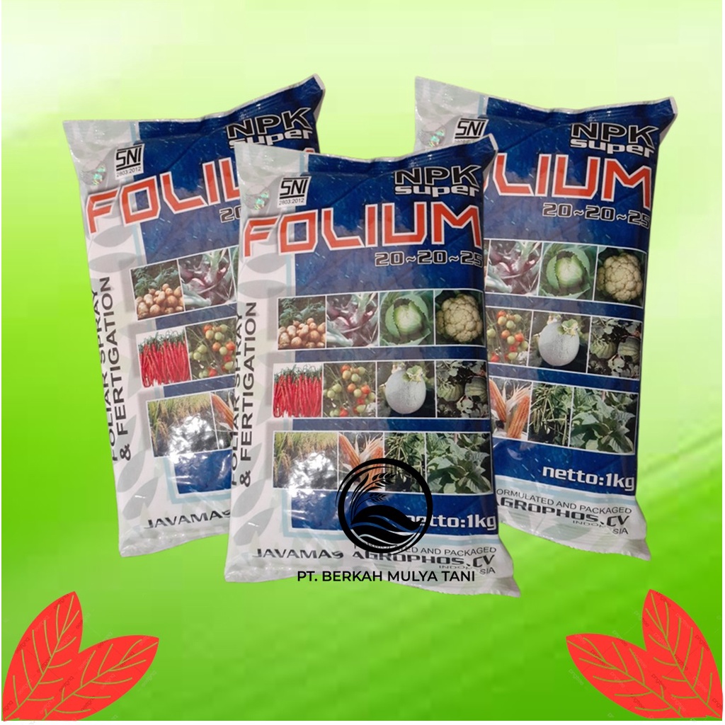 Jual Pupuk NPK Super Folium 20 20 25 Kemasan 1 Kg Original Shopee