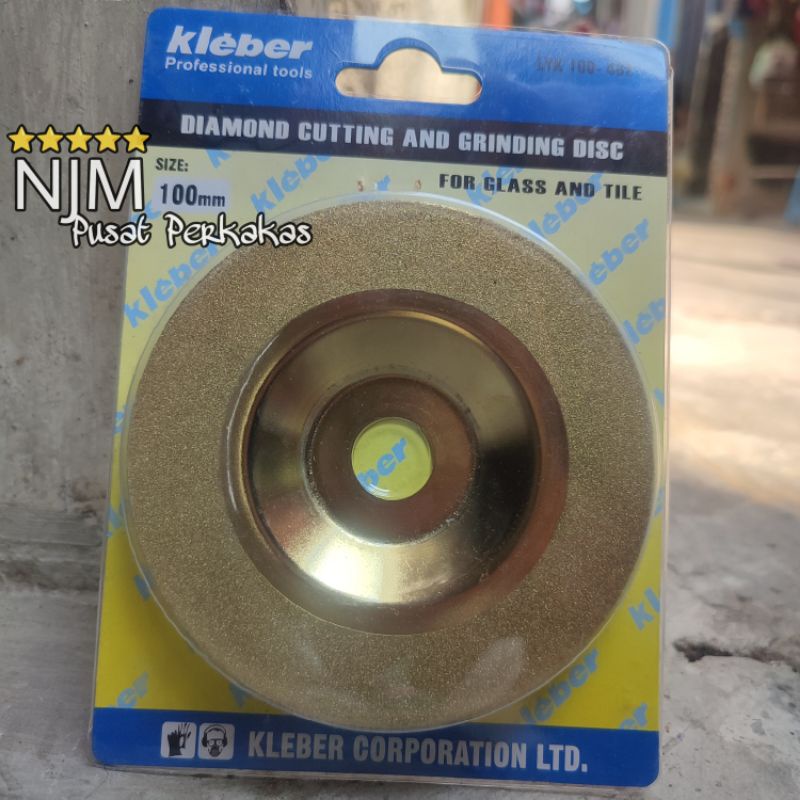 Jual KLEBER Mata Gerinda Mangkok 4 Inch Diamond Cup Cutting End