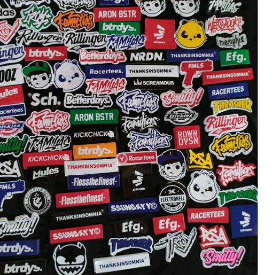 Jual 오 Stiker brand 50 pcs distro case sticker graftac waterproof