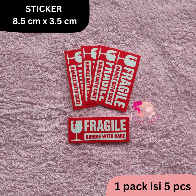 Jual 5 Pcs Sticker Fragile Shopee Indonesia